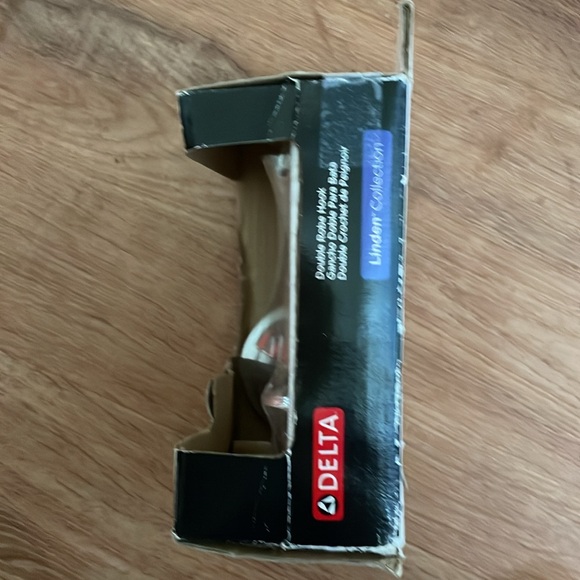 NIB Chrome Double Robe Hook, DELTA Linden Collection, Many Accessories Available - Picture 5 of 7